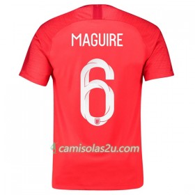 Camisolas de Futebol Inglaterra Maguire 6 Equipamento Alternativa Copa do Mundo 2018 Manga Curta